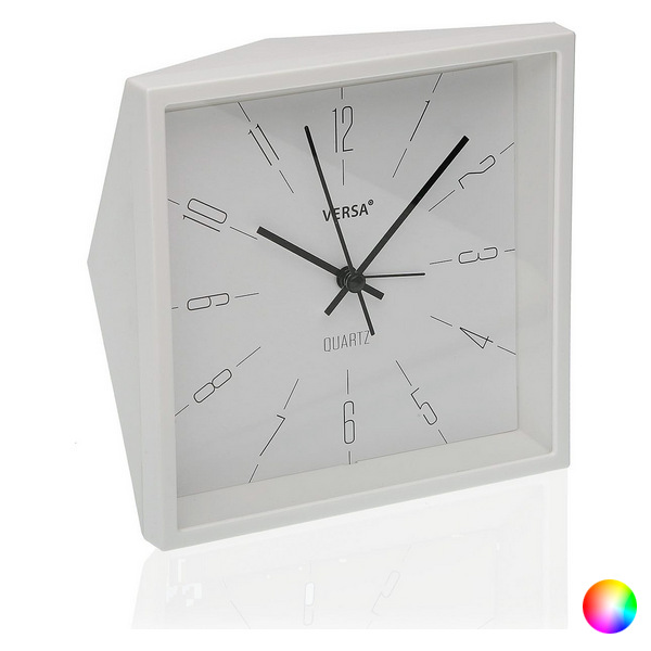 Ceas-Deșteptător Plastic (7,3 x 15,3 x 15,3 cm) - Culoare Gri