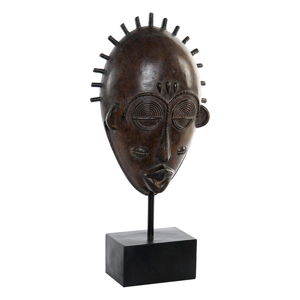 Figură Decorativă Dekodonia Metal Rășină Mască (26 x 11 x 54 cm)