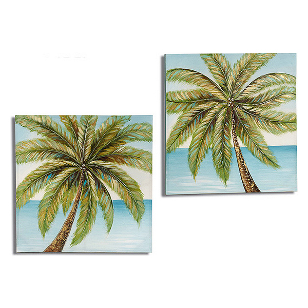Pânză Palm Tree Pânză (3 x 80 x 80 cm)
